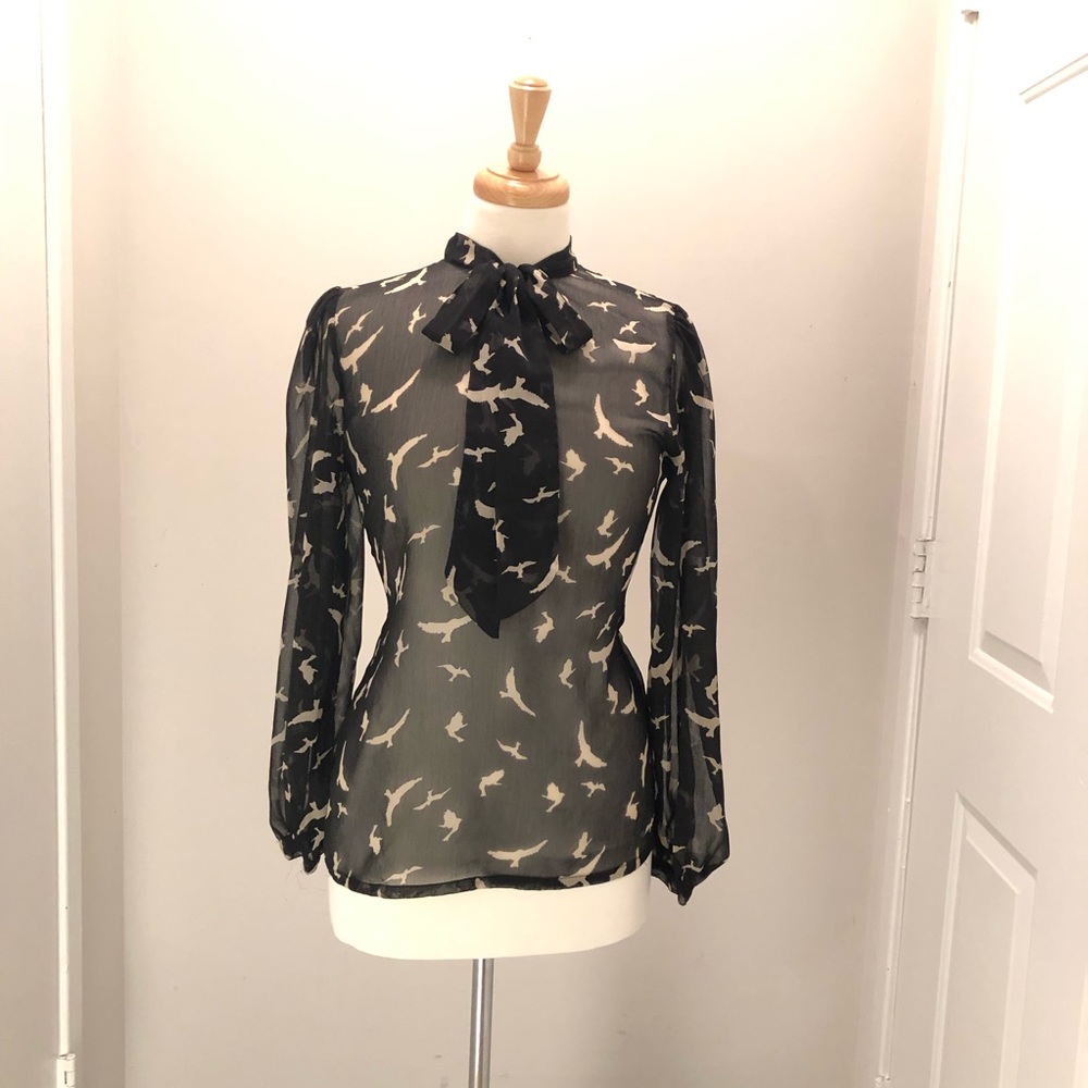 Splash Sheer Blouse